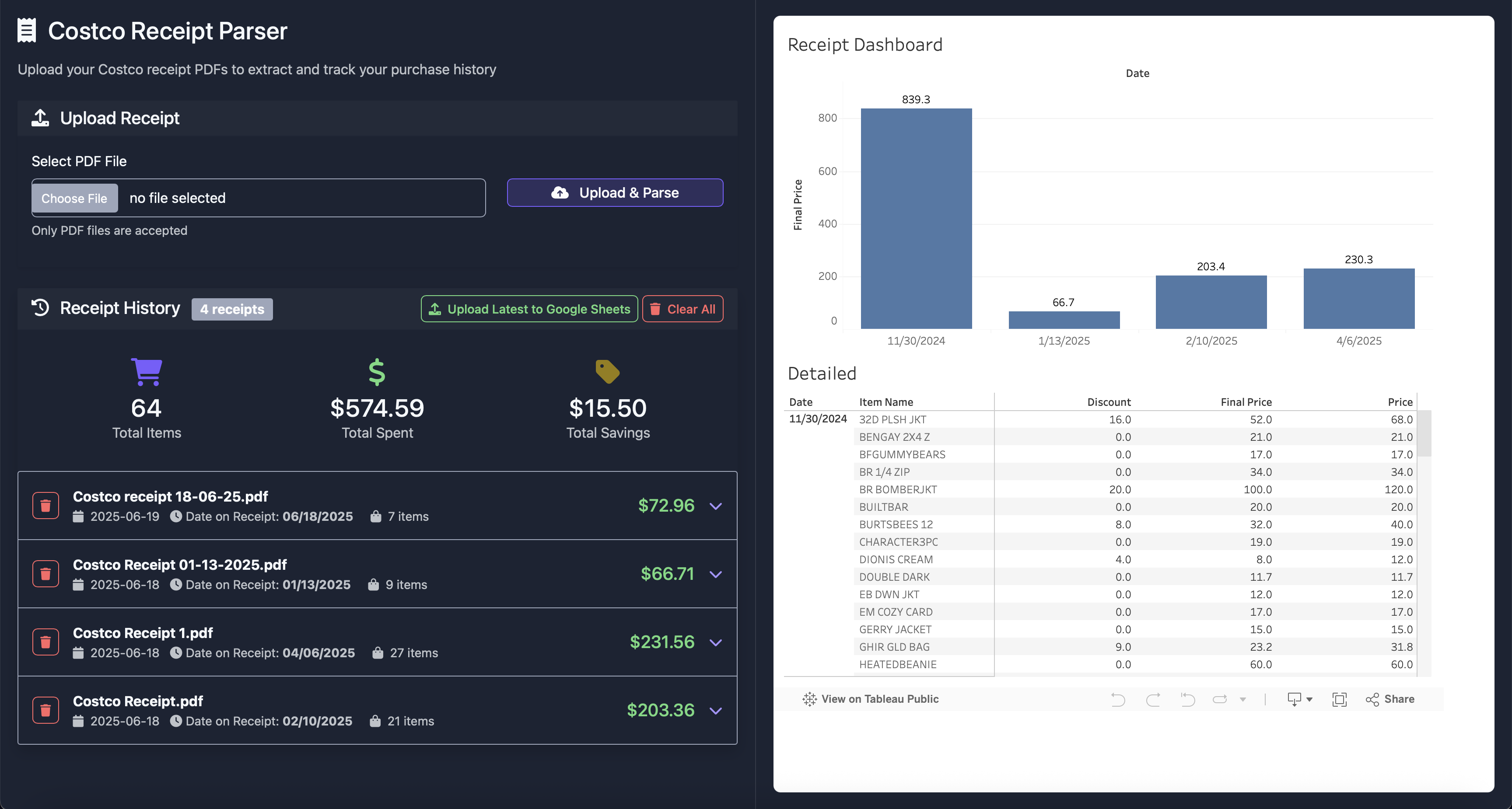 ReceiptViz